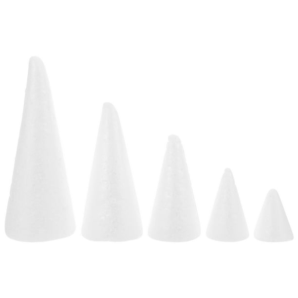 5 uds cono de espuma, cono de espuma para manualidades, cono de espuma para vacaciones, decoraciones, cono de espuma