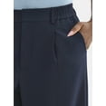thumbnail image 4 of Time and Tru Women's Slouchy Tailored Pants, 30" Inseam, Sizes 0-18, 4 of 5