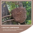 thumbnail image 3 of OUNONA 1Pcs Birdhouse Shaped Lampshade Rattan Lamp Shades Coffee Light Diffusion, 3 of 8