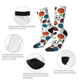 thumbnail image 4 of Balery Color Balls Calcetas Largas con Estampado para Hombre y Mujer – Suaves y Transpirables, Talla Única (US 5-11), 4 of 6
