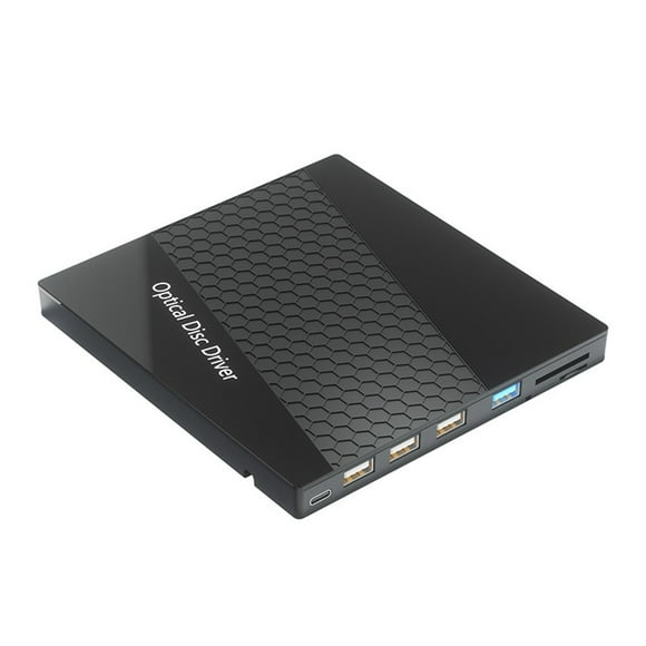 7 In 1 USB3.0 Type C External CD DVD RW Optical Drive Slim Portable CD DVD Player CD Burner Reader ,Portable