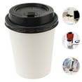 thumbnail image 4 of YOPTOP 50pcs Disposable Coffee Cups Insulation Takeaway Double-layer Paper Cup with Lid (8oz  280ml), 4 of 7
