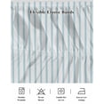 thumbnail image 5 of Blue Striped Wrap Around Bed Skirts for Queen Bed 18" Drop, Bed Skirt with Adjustable Elastic Belt Dust Ruffle Bed Valance for Bedroom Hotel Luxury Blue White Stripes Farmhouse Bed Frame Cover, 5 of 7