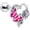 Pink, variant on Body Candy 16G Womens 6mm 316L Stainless Steel Butterfly Rose Blue Mens Cartilage Earring Helix Tragus Jewelry 1/4"