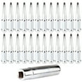 thumbnail image 3 of cciyu Set of 24 Silver Spike Chrome Wheel lug Nuts + 1 Key for Cadillac for Chevrolet for Ford for GMC for Hummer for Jeep for Lincoln for Ram for Toyota 1988-2017 14×1.5 Drive Close End 4.5" Tall, 3 of 5