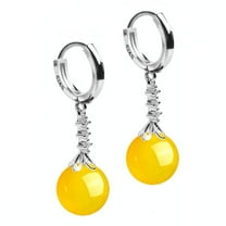 Mall of Style - Potara Earrings for Women - Carnelian Earrings - Potara Agate Earrings (Sun Zircon)