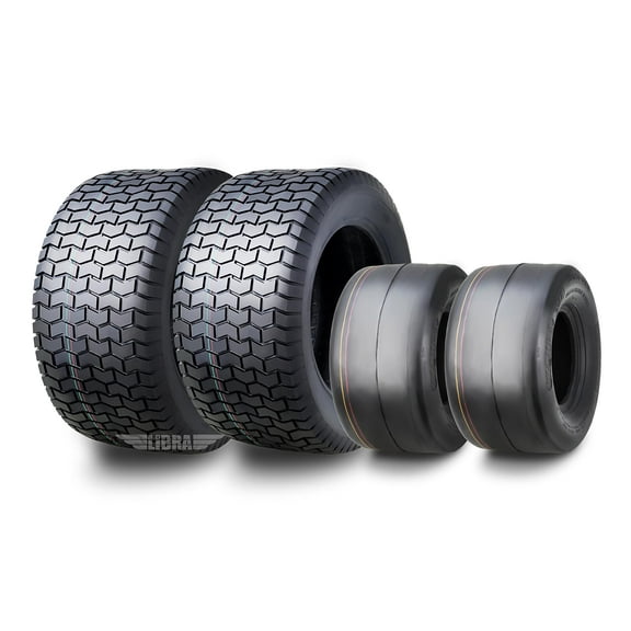 WANDA Set 4 13X6.5-6 & 22X9.5-12 Zero turn Lawn Mower Tractor Cart Turf Tires 4 Ply-13207/13135