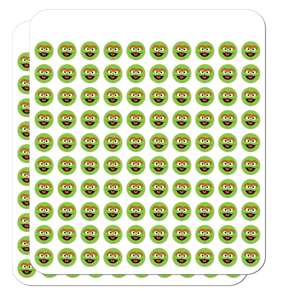 Sesame Street Oscar the Grouch Face Planner Calendar Scrapbooking Crafting Stickers