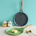 thumbnail image 2 of Greswe Nonstick Crepe Pan,Swiss Granite Coating Dosa Pan Pancake Flat Skillet with Stay-Cool Handle 26.5cm(10inch), 2 of 5
