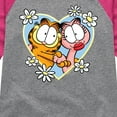 thumbnail image 3 of Garfield - Arlene Heart - Toddler & Youth Girls Raglan Graphic T-Shirt, 3 of 5