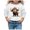 White, variant on Hwmodou Girls Sweatshirts Girl Fall Winter Cute Cattle Print Round Neck Long Sleeve Hoodless Sweatshirt Athletic Casual Tops,3-14Y