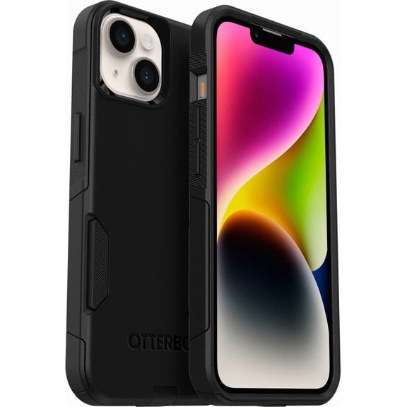 OtterBox iPhone 14 & iPhone 13 (Only) - Commuter Series Case - Black - Slim & Tough - Pocket-Friendly - with Port Protection - Non-Retail Packaging
