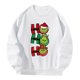 thumbnail image 3 of Hombres Mujeres Sudadera con cuello redondo Sin capucha Tops de moda para el trabajo Otoño Salir Blanco Yuyangstore Sudaderas con cuello redondo, 3 of 8