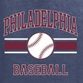 thumbnail image 6 of Wild Bobby City of Philadelphia Baseball Fantasy Fan Sports Men's T-Shirt, Vintage Heather Navy, Large, 6 of 6
