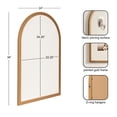 thumbnail image 5 of Kate and Laurel Holbrook Glam Framed Arch Fabric Pinboard, 24 x 36, Gold, Decorative Modern Arched Bulletin Board for Use as Vision Board or Wall Organization, 5 of 8