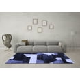 thumbnail image 3 of Ahgly Company Indoor Rectangle Oriental Blue Modern Area Rugs, 2' x 3', 3 of 4
