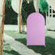 thumbnail image 3 of GOOHOCHY Funda elástica para arco de boda, cubierta para fondo de arco, suministros para decoración de ceremonias y fiestas, color violeta, 3 of 8