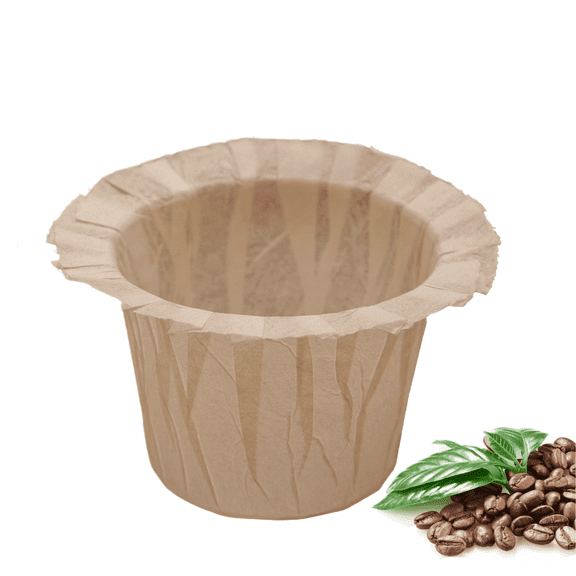 Irmidi 100 Count Disposable Coffee Filters Natural for Keurig Co 1.0 and 2.0 Coffee Filters