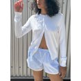 thumbnail image 3 of FOCUSNORM Women's Lightweight Knitted Cardigan Solid Color Long Sleeve Round Neck Button-front Closure Tops, 3 of 9