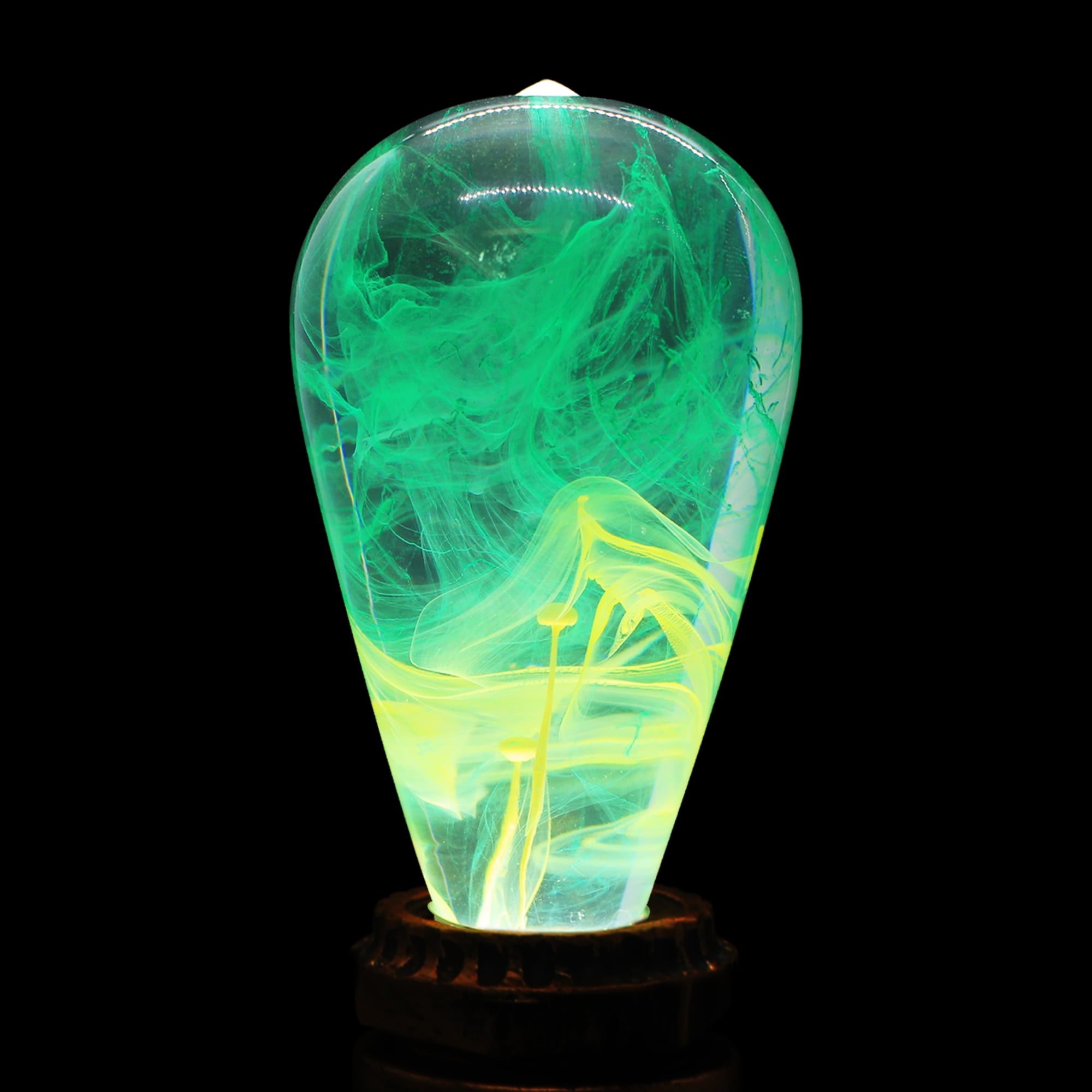 EP Light E26 E27 Edison Light Bulb Colored LED Bulb Decorative Bulb for Bedrooms,Handmade Art fixture Unique Gifts -Mind