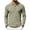 #01 Army Green 【Mix & Match: Essential Colors in Stock】, variant on Men's Casual Fashion Solid Color Short Sleeve Standing Collar Half Button Blouse Shirt Top for Daily Work Office Business Casual Modern Outfit | AESTIVO,Black XL