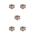 thumbnail image 2 of pitrice 1/2/3/5 50 Pieces Brooch Base Findings Assortment Metal Portable Brooches Jewellery Mesh Disk Shell Jewelry Making Handmade Gold 5PCS, 2 of 6