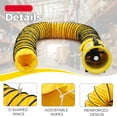 thumbnail image 5 of M optimized 8" Portable Utility Blower Fan - 195W, 1070 CFM, Heavy Duty Exhaust Fan with 16.4 FT Duct Hose, Yellow, 5 of 7