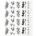 thumbnail image 1 of 20 hojas de tatuajes temporales pegatinas de estilo mixto tatuajes temporales para mujeres niñas o adultos, 1 of 6