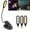Black, variant on RyanK Clearance Lamp 1PC NEW 5 LED Book Light Easy Clip On Reading Lights For Reading Eye-Care
