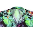 thumbnail image 4 of LA LEELA Men's Hawaiian Shirts Short Sleeve Button Down Shirt Men's Vacation Shirts Summer Beach Casual Aloha Shirts for Men Funny M Tropical Pinnate, Black, 4 of 7