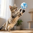 thumbnail image 5 of Assorted Plush Cat Toy Balls with Bells, Interactive Crinkle Sound Toys for Indoor Play, Self-Entertaining Pet Toys for Kittens(1.96in,Green), 5 of 8