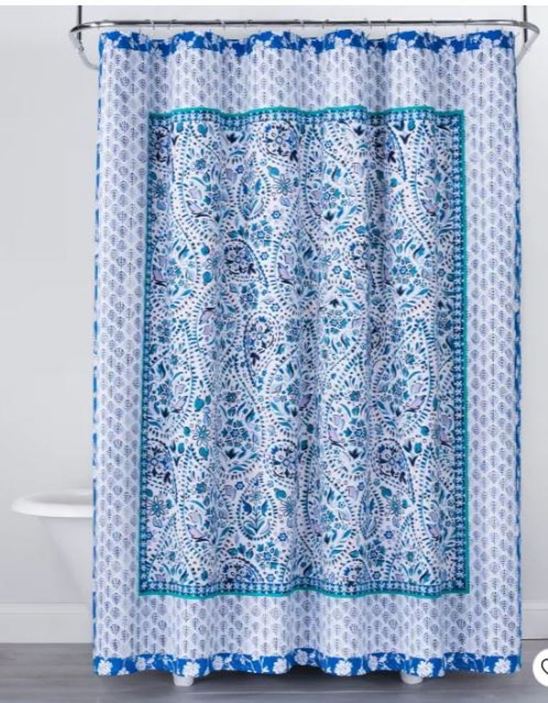 Opalhouse Bandana Printed Shower, Bandana Shower Curtain