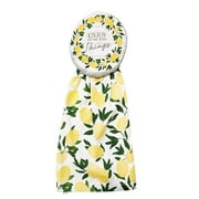 Kitchen Button Hanging Towel Yellow Lemon Print Tie-Top Cuisinart