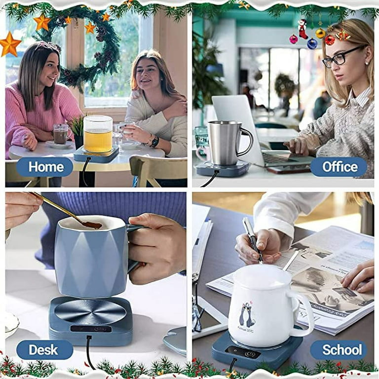 Misby Coffee Warmer for Desk Cup Warmer with Automatic Shut Off Coffee Mug  Warmer for Coffee Milk Tea Keep (Green)