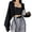 Black, variant on Women's Fall Open Front Shrugs Long Sleeve Boleros Lightweight Knitted Cropped Cardigan Sweaters Short Shawl