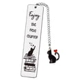 thumbnail image 2 of FENGGHAO Graduation Season Cute Stainless Steel Bookmark Cat Butterfly Hollow Design 5.12*0.98in for Students Pet Enthusiasts, 2 of 5
