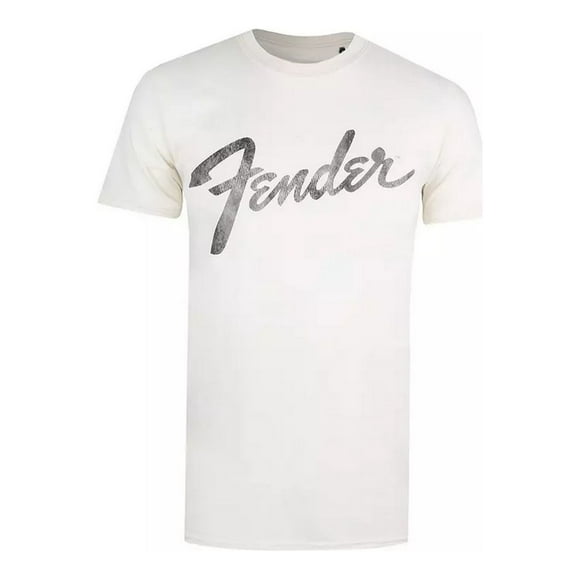 Fender T-Shirt en Coton pour Hommes Script