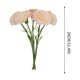 thumbnail image 3 of Ramo de flores artificiales clavel | Decoración floral falsa realista para hogar, bodas al aire libre, escenas de jardín | Set de 5 ramos | Plástico realista | 29 cm de alto | Flores de 9 cm | Bajo, 3 of 6