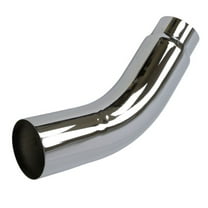 Wesdon Diesel Exhaust Elbow Tip, 5.00" Inlet, 6.00" x 23.00", Polished Chrome, 304 Stainless Steel