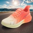 thumbnail image 4 of Zapatos Deportivos para Parejas Zapatos Informales Cabeza Ancha para Fitness Zapatos Ligeros para Saltar F8801 (naranja 40), 4 of 9