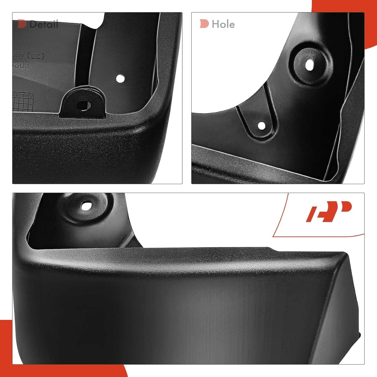A-Premium Set of 4PCS Mud Flaps Splash Guards Mudguards Mudflaps Compatible with Honda Odyssey, 2018-2022, Mini Passenger Van, Black Color, Front LH RH and Rear LH RH