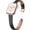 Black with Rose Gold, variant on Slim Genuine Leather Band Compatible with Apple Watch, Women's Thin Replacement Strap, Brown with Silver, 38/40/41mm