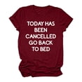 thumbnail image 1 of Camiseta de cuello redondo de moda para mujer, camiseta de manga corta, camiseta con estampado de letras, blusa Pompotops  hkajfhjk459528, 1 of 4