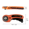 thumbnail image 4 of 1 SET Rotary Cutter & 6 Cutting Blades for Sewing Quilting Fabric Cutting Craft Tool, 4 of 16