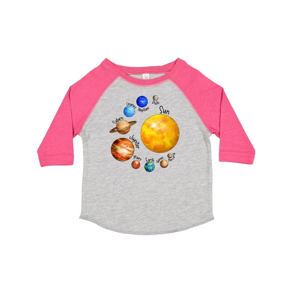 Inktastic Sun and Planets Yes, and Pluto Boys or Girls Toddler T-Shirt