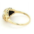 thumbnail image 6 of Antique Diamond and Emerald 3-Stone Engagement Ring in 14K Gold, 6 of 9