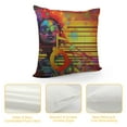 thumbnail image 4 of GOSMITH  Throw Pillow Cover Colorful Collage with Music Notes and The Violin Clef Decorative Pillow Cases Home Decor Square 18x18 Inches Pillowcases, 4 of 5
