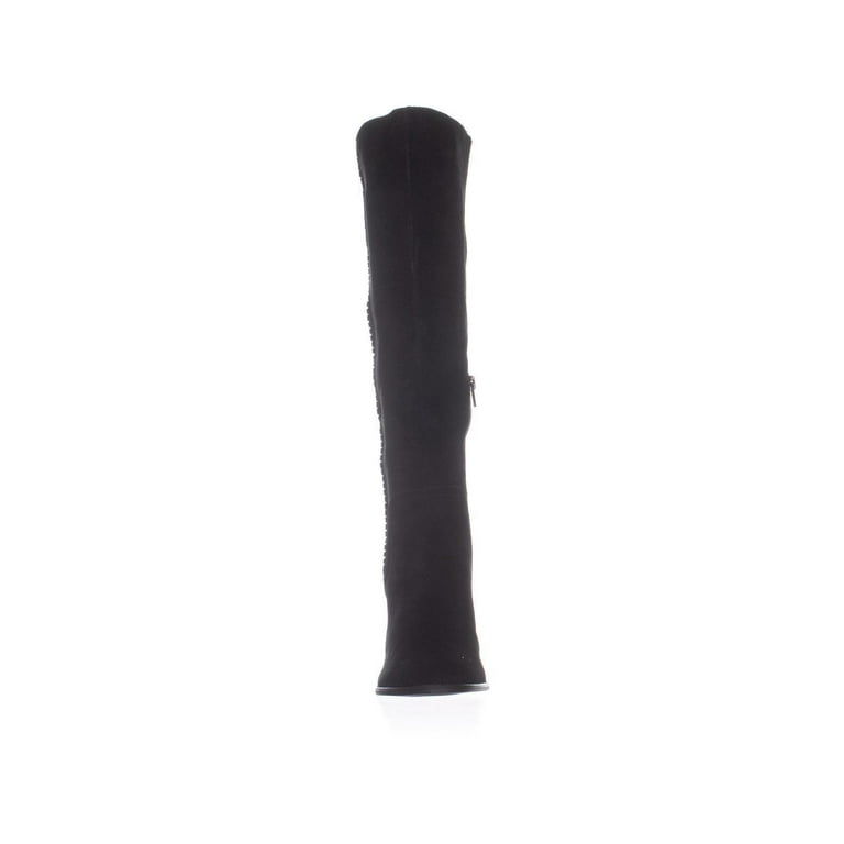 Womens Steve Madden Roxana Knee High Boots Black Suede Walmart