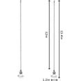 thumbnail image 2 of Beauty Crystal Clear Crystal Ball Prism 2 Pieces Dazzling Crystal Ceiling Fan Pull Chains 12.5 inch (Crystal Diamond), 2 of 4