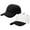 Black & White/Black, variant on 2-Pack Plain Baseball Cap for Men & Women Adjustable Size Outdoor Activities Black & Red